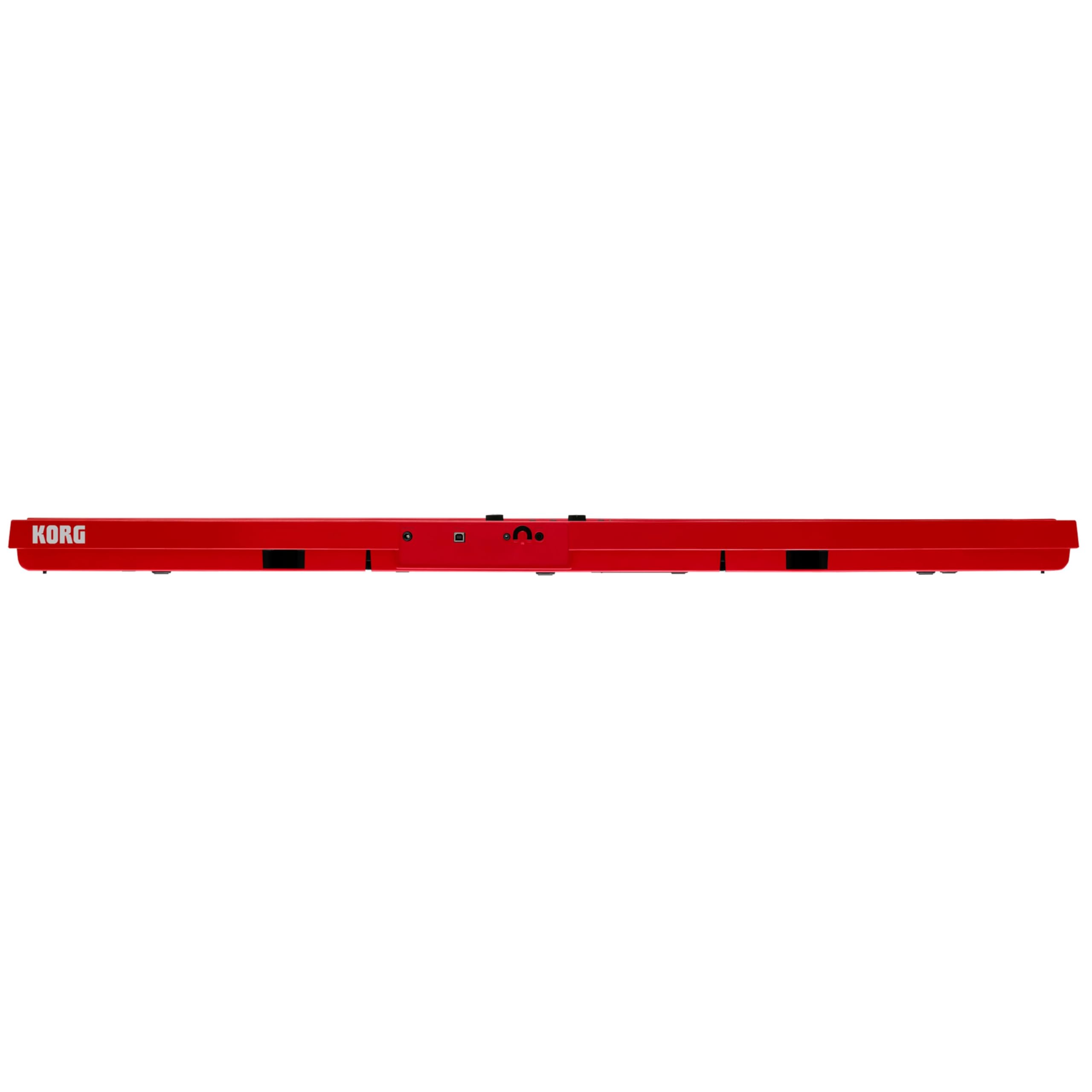 Korg – Liano L1 – Tragbares Digitalpiano mit Hochwertiger Soft-Touch-Tastatur – Metallisches Rot