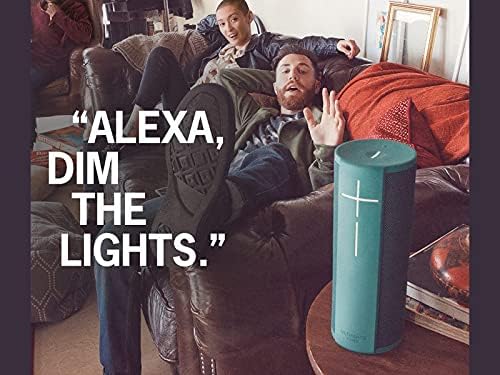 Ultimate Ears Megablast Portable Wireless Bluetooth Speaker, Wi-Fi, Powerful Bass, Alexa Built-In, Waterproof, 16 Hours Battery Life, Connect Multiple Speakers, 150 ft Range, Microphone, Black