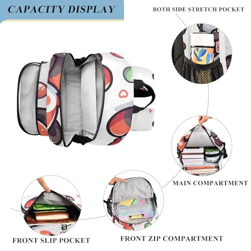 Cute Red Panda with Bubble Kids Backpack for Boys Girls Bookbags School Elementary Backpack School Bags Casual Daypack with Reflective Strip4