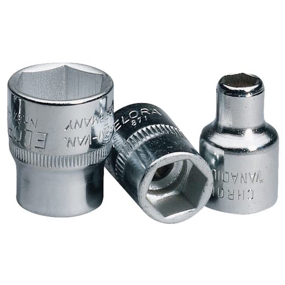 Draper 24674 Steckschlüssel-Becher 1/2 Zoll – Aus Chrom-Vanadium-Stahl, Verchromt