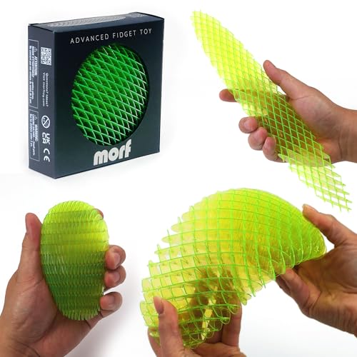 Image of Morf Fidget Worm Toy - Flexible 3D Sensory Slug Figgy Toy for Kids, Teens, and Adults - Stretchy, Quiet, Stress and Anxiety Relief, Focus - For Play, School, Work Gifts, Great For Classroom and Office