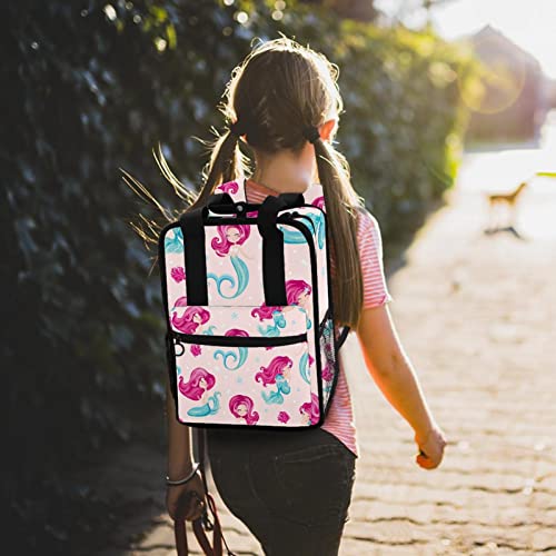Sac à dos garçons bleu à motif fleurs pour l'école et les sorties - 7
