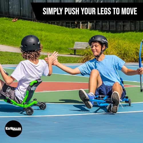 Image of EzyRoller Drifter X Trike Fun Vehicle Radio Vehicle Tricycle Children's Vehicle Scooter Pedal Vehicle 4-14+ Years (Blue)