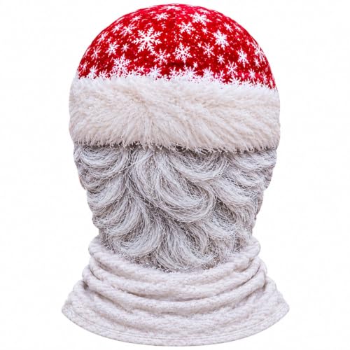 Ski Mask for Men with Neck Cover,Funny Old Man Ski Mask 3D Grandpa Print - image 5