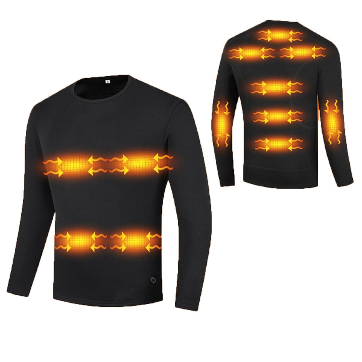 Ropa Interior térmica para Hombre, Manga Larga, con Aislamiento eléctrico por USB, Lavable y Control de Temperatura.