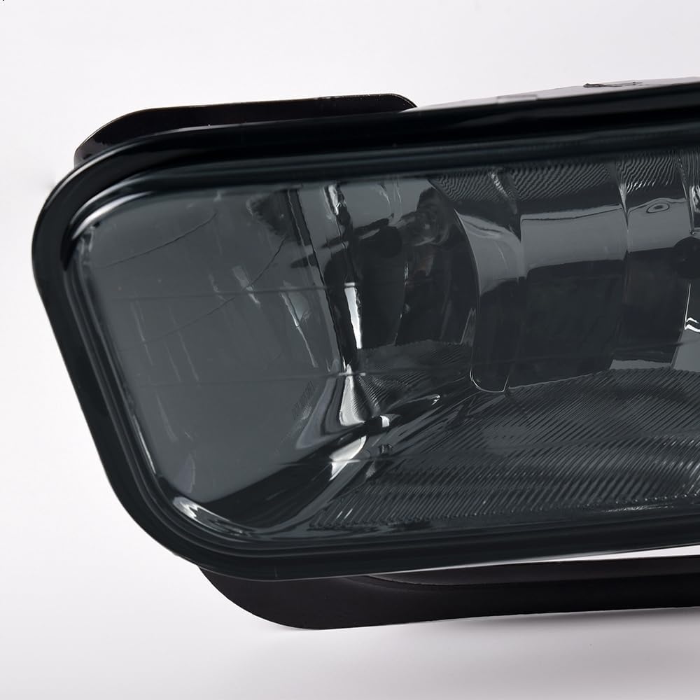 DOTCOM Bumper Fog Lights Driving Lamps Assembly Pair Fit For Dodge Ram 1500 2009-2012/Ram 2500 3500 2010-2018 Fog Lamps w/Bracket CH2594102 CH2595102 55372735AA 55372734AA Smoke Lens