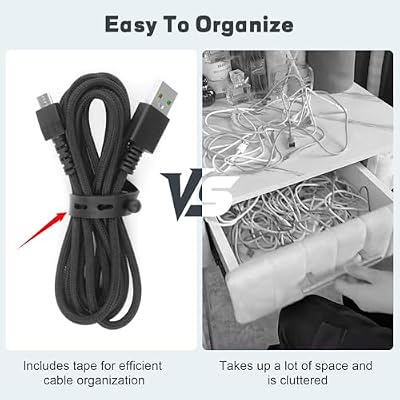 Mouse Charging Cable Compatible with Razer Viper Ultimate, Naga Pro, DeathAdder V2 Pro, Basilisk Ultimate, Mamba Wireless, Firefly HyperFlux USB Replacement Power Cord for Wireless Gaming Mouse