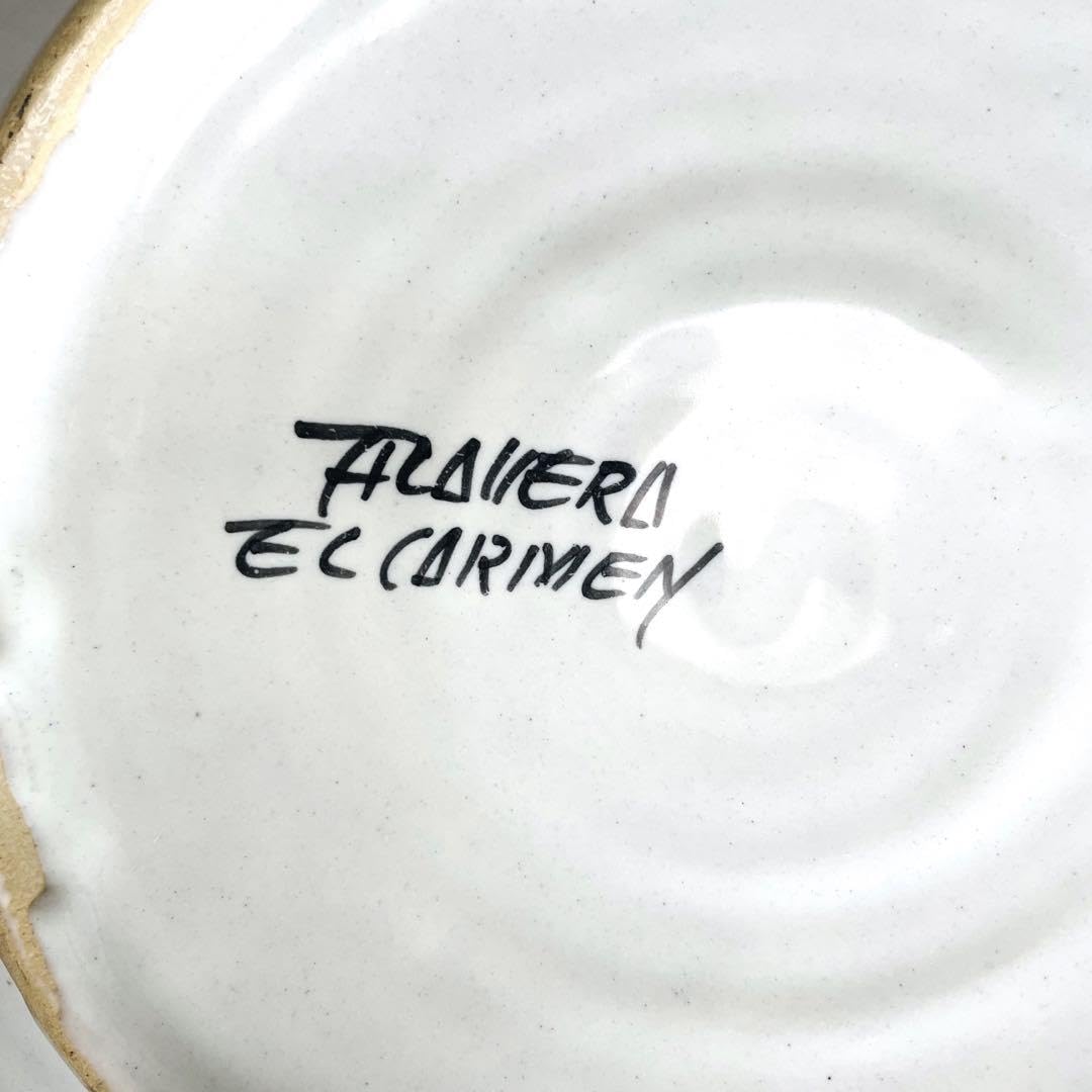 Amazon.co.jp: スペイン製 タラベラ焼き 30㎝飾り皿 EL CARMEN