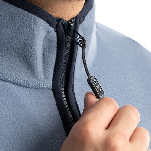 Image of ATG Men's Color Block Micro Fleece Mock Neck Jacket