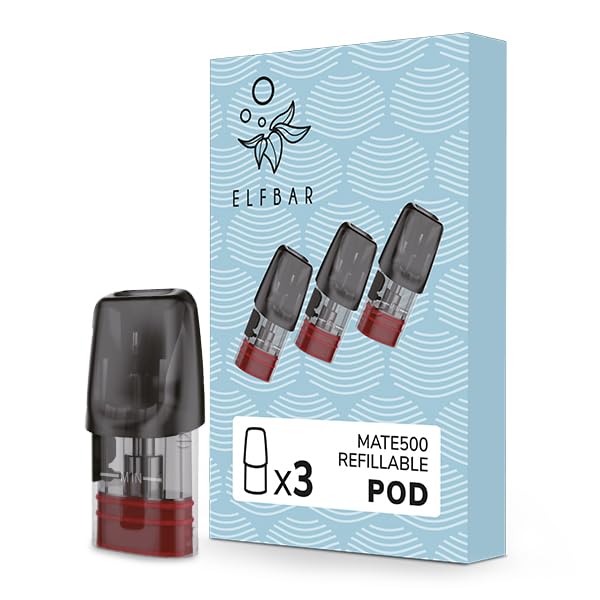 1 Packung mit 3x Elfbar MATE500 Refillable Pod 1.2 Ohm