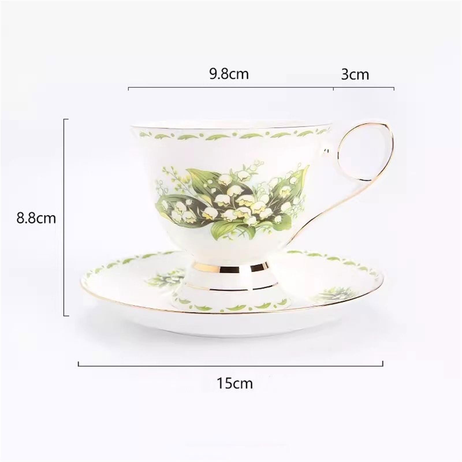 tasse à café de décoration Service à thé de l'après-midi en céramique, tasse noir anglais, petit déjeuner, tasses café exquises haute qualité peintes la main