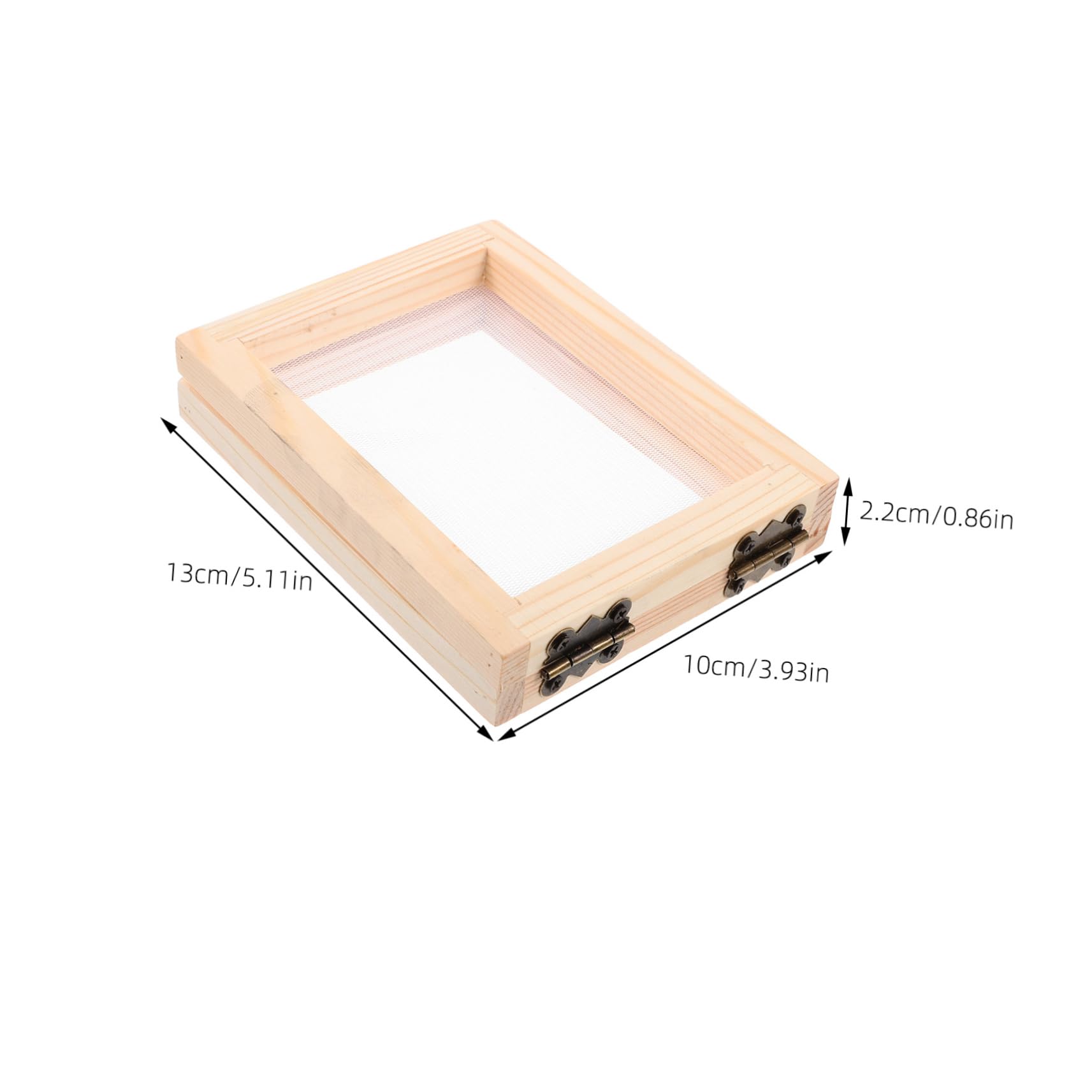 TEHAUX Mold for DIY Paper Making Wood Paper Frame Handmade Paper Screen Set of 2