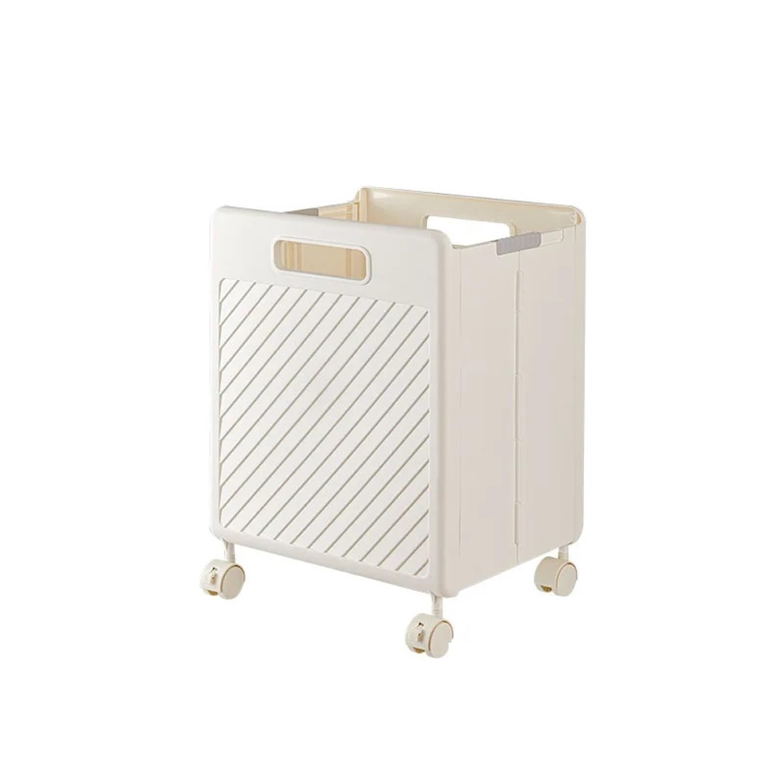 Foldable Laundry Basket Dirty Clothes Storage Bucket Large Capacity Baskets Household Bathroom Home Box(Beige 1Pcs)