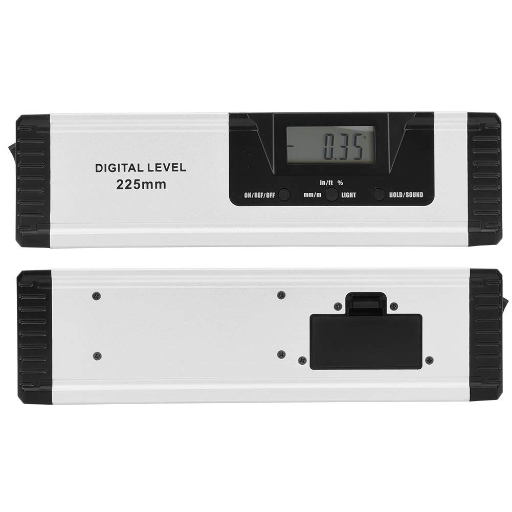Tyenaza Nivel De Burbuja, Regla Horizontal De Aleación De Aluminio De Alta Precisión De Nivel Digital Portátil De 225 Mm con Magnetismo Sin Láser para Decoración del Hogar, Carpintería, Carpintería