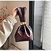 Fashionable Women's Portable Purse with Knots Wristlet Evening Bag Stylish Bucket Handbag for Wedding Party Occasion Handbag