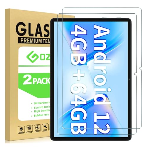 GOZOPO 2 Pack Screen Protector for TECLAST M50 / M50 Pro / M40 Plus / M40 Air / P30S 10.1 inch Tablet, Anti-Scratch Tempered Glass Film (23.47 x 15.37 cm)