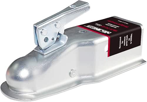 NBJINGYI Straight Trailer Coupler for 2" Ball and 3" Channel