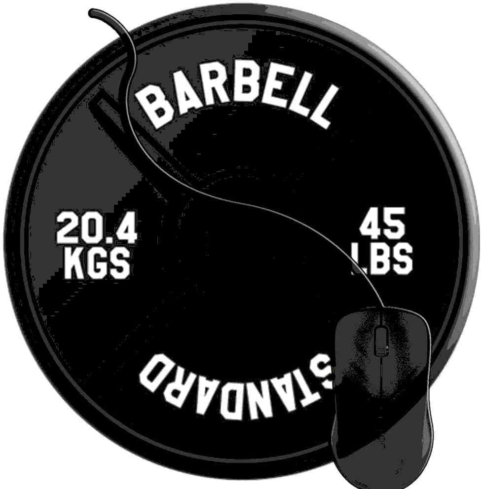 JJHDF Mouse Pad for Computers,Gaming Mouse-Pads Office for Laptop Mouse Mat for PC Non Slip Mice Pad Weightlifting Barbell Plate Weight Lifting 2T1782