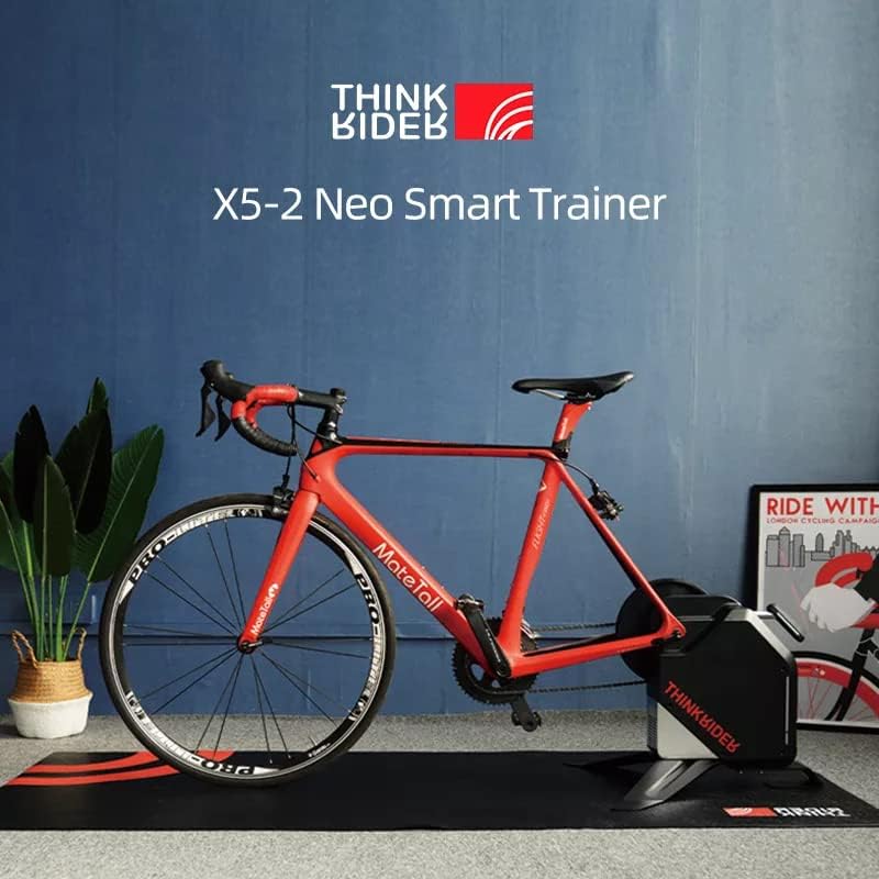 Thinkrider X5-2 Smart Bike Trainer with a road bike mounted