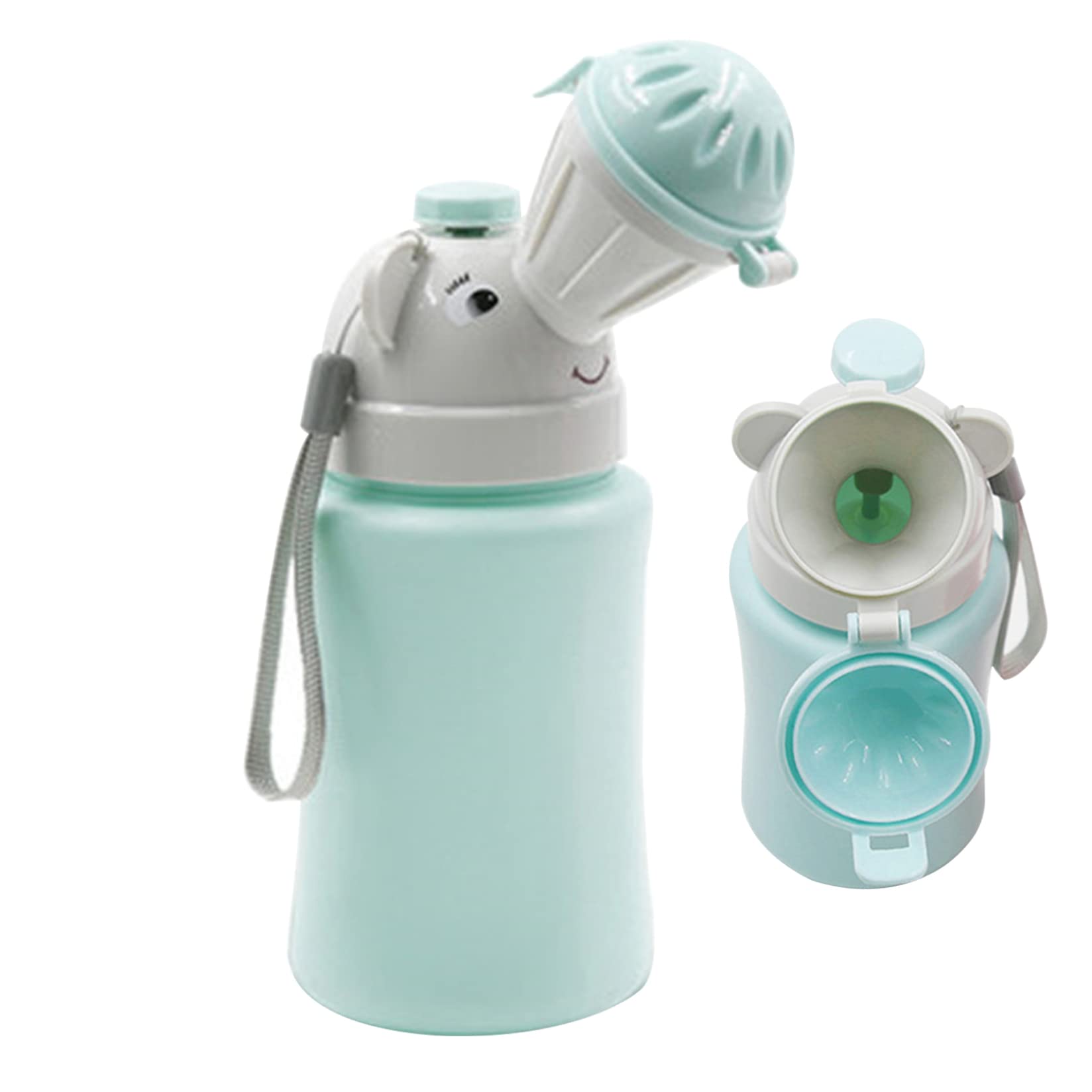 Blue Travel Potty Portable Toilet for Toddler Baby Nitty Pee Bottle Kids Potty for Boys Car Camping Travel Bags