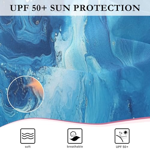 CaTaKu Girls One Piece Swimsuit Tie Dye Liquid Toddler Bathing Suit Long Sleeve UPF 50+ Rash Guard Swimwear 3-12Y4