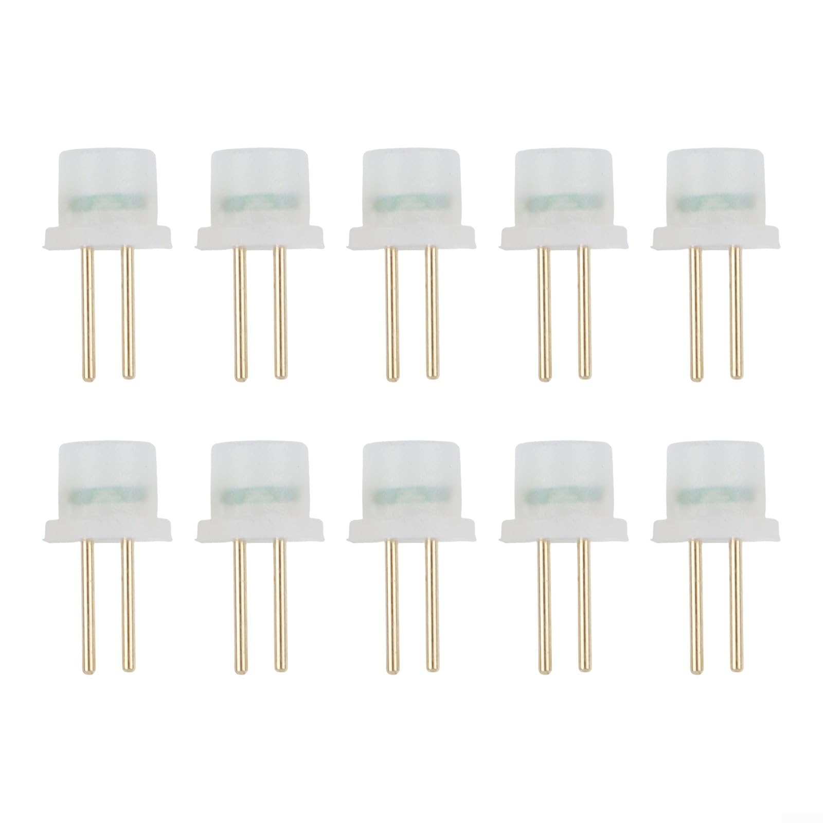 ComfyHarbor 10 PCS Airbag Resistor Decoder for Car Light for Eliminator, Shielding Chip Resistance to Fix Errors, Compact White Rubber Fit for Various Vehicle Models, 2x1x1cm