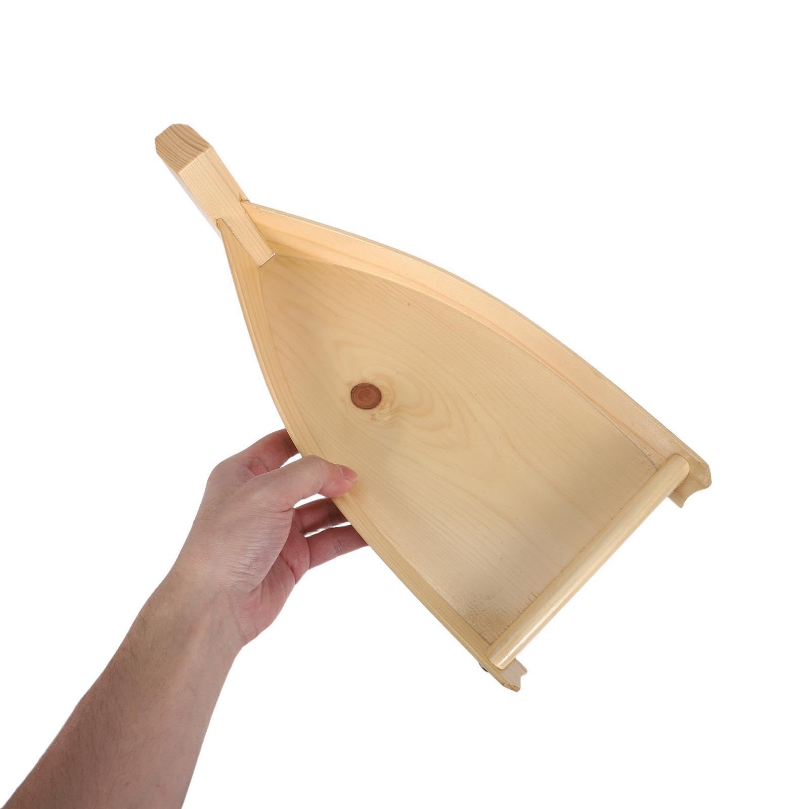 Toyvian Barco de Sushi de Madera Marrón Forma Artística para Servir Sashimi y Aperitivos, Bandeja Funcional para Catering y Presentación Versátil en Eventos