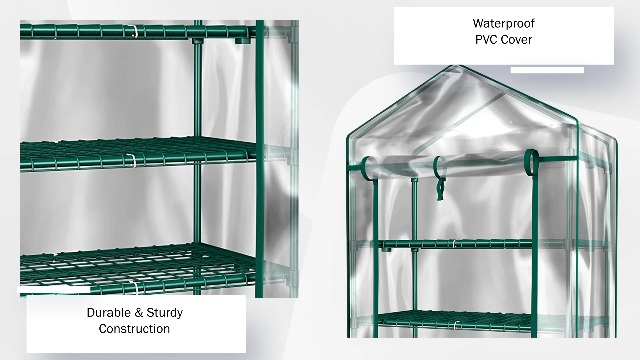 Amazon.com : 4 Tier Mini Greenhouse - Portable Greenhouse with
