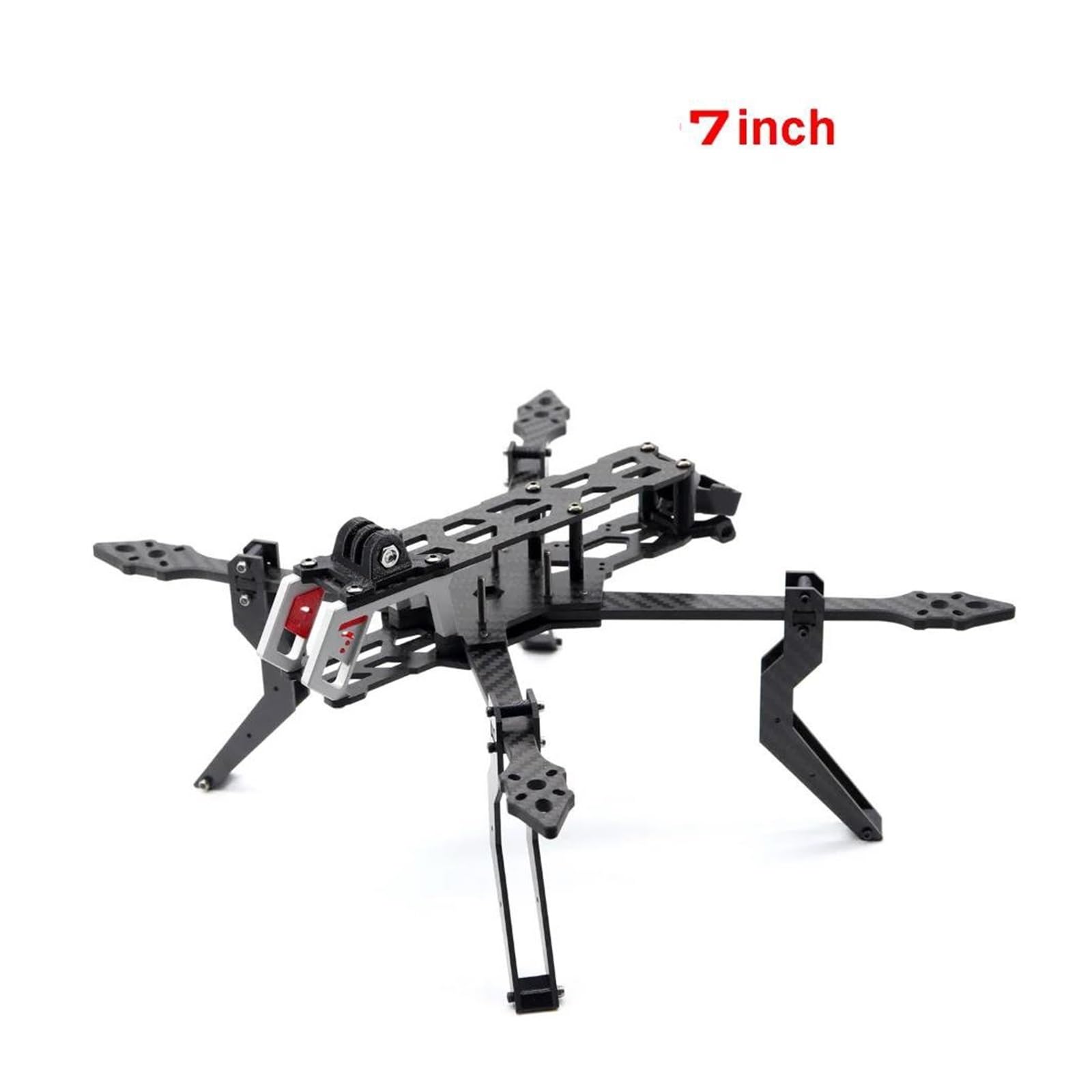 Drone da corsa RC FPV da 7 pollici a lungo raggio con supporto per pattini di atterraggio alti, dispositivo di lancio per la fotografia fai da te