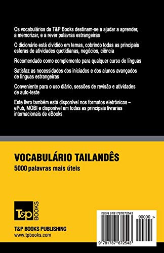 Vocabulário Português-Tailandês - 5000 palavras mais úteis: 286