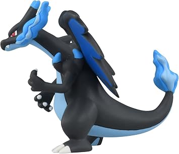 Pokemon Takara Tomy MS-51 Mega Charizard X Figure, Toy for Ages 4 and Up, Toy Safety Standards Compliant, ST Mark Certified, Pokemon Takara Tomy