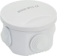 Vista 21 de LeMotech - Caja de derivación universal de plástico ABS resistente al polvo, resistente al agua, IP65, color blanco