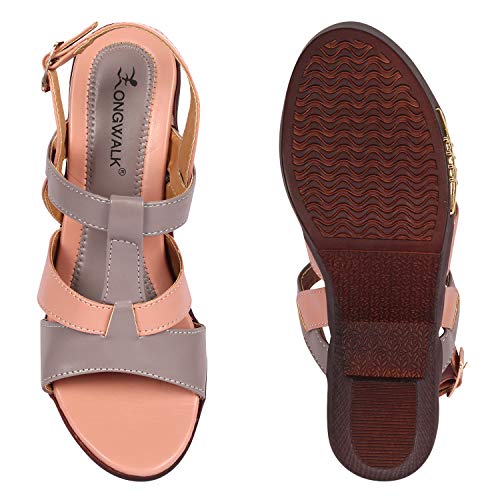 Image of Longwalk Women's & Girls' Fashion Sandal Comfortable Heel Party Wedge Sandals