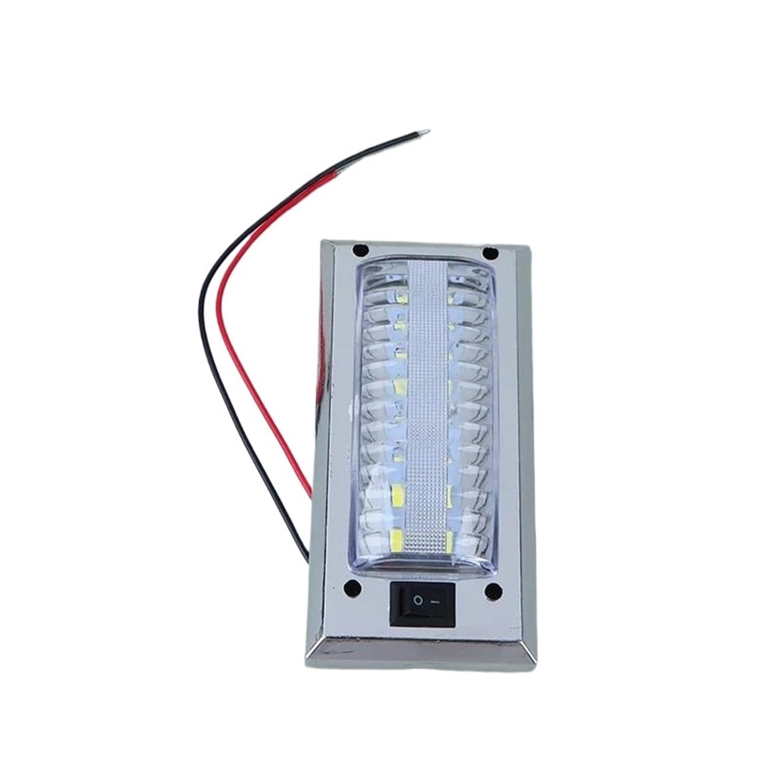 Luz Lectura Techo Coche Panel Luz LED 12V-24V Lectura Interior Coche Luces Cabina Furgoneta Camión Autocaravana Barco Caravana Luces con Interruptor Encendido Y Apagado