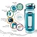 Swig Savvy Sports Water Bottle, Wide Mouth Leakproof Lid, Infuser, Silicone Sleeve - 25oz (Blue)