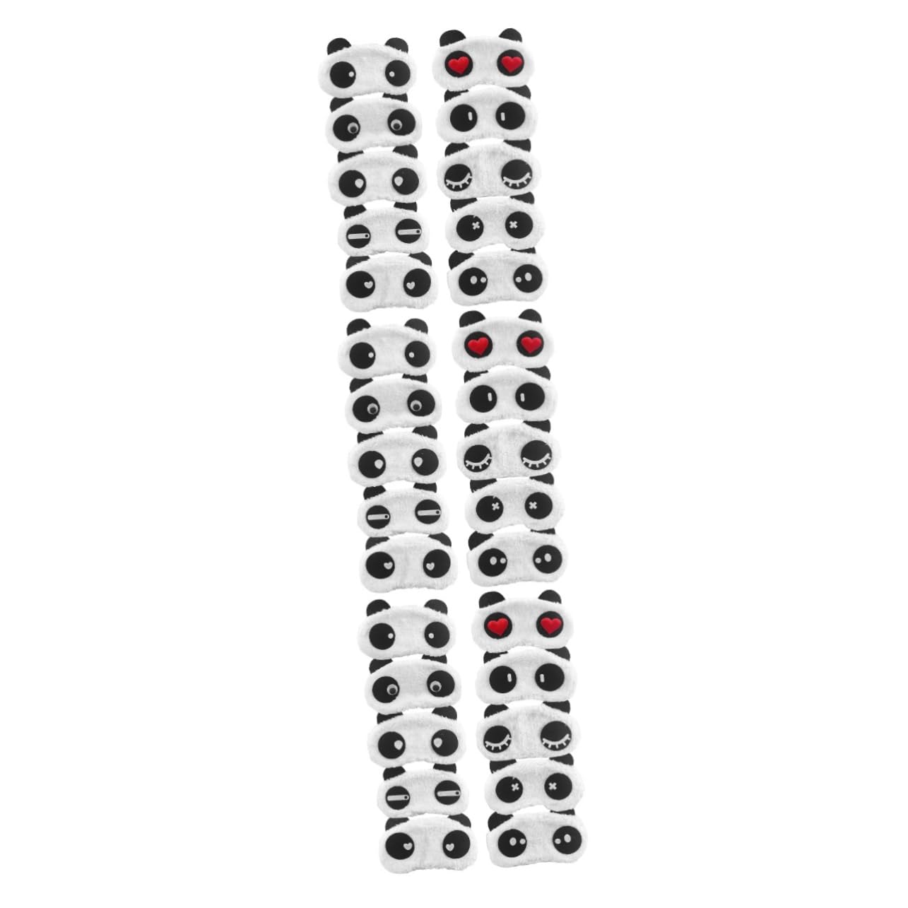 Healeved 30stücke Panda Schlafmaske Für Junge Mädchen Teiliges Mit Lustigen Cartoon-designs Verstellbar Weich Und Bequem Für Reisen Hause Augenbinde Für Süße Träume