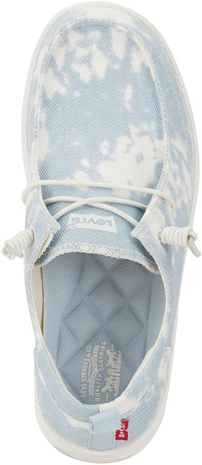 levi's kids newt td cvs slip-on unisex tie dyed canvas fashion sneaker shoe 12 little kid blue