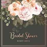 Bridal Shower Guest Book: Vintage Flowers Decorations | Sign in Guest Book | Write in Name Advice & Wishes Comments | Memory Message Book | Gift ... (Bridal Shower Guest Book and Gift Recorder)