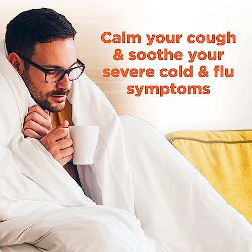 Amazon Basics Daytime Honey Flavor Severe Cold and Flu Relief, Liquid Medicine, 12 fl oz (Pack of 1) (Previously Amazon Basic Care) - image 6