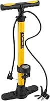 Bomba de Ar com Manômetro Alta Pressão Enche Pneus Rápido Sem Esforço Bicicleta Moto Carro Bola Portátil Resistente com Vedação Segura - Cores Preto ou Amarelo