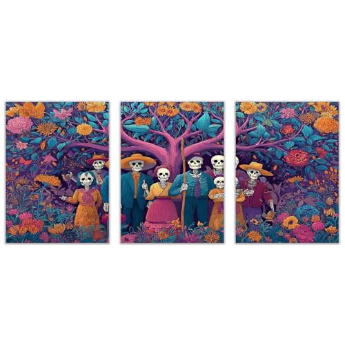 �m�[�u�����h�i 3���Z�b�g�X�J���W�i�r�A�~���i �X Poster ���R�̐����̎� �k���X�^�C�� �ǃA�[�g�p�l�� - �C���e���A �ǎʐ^���������Ǒ����G�� �C���e���A ���� ���r���O�ƐQ���̏����(�I�����W)-50x70cmx3 �z����