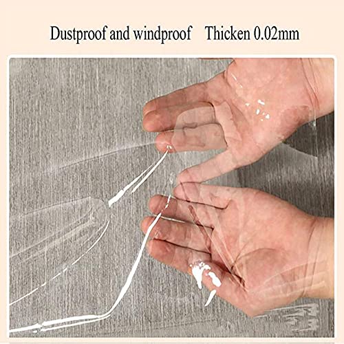 XIAOLIN Tenda a Rullo Trasparente a Prova di
