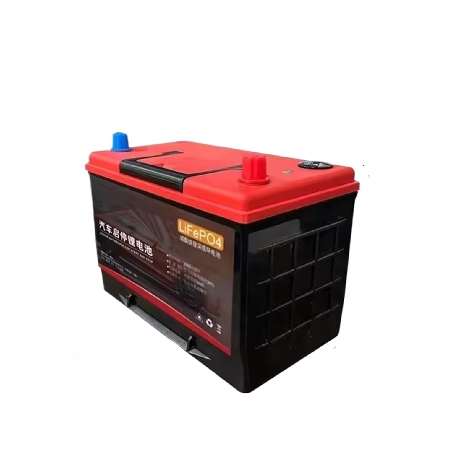 Batteria A Ciclo Profondo, Compatibile Con Start Stop Car | Batteria 12V LiFePO4 Batteria di ricambio for avviamento di emergenza AGM con controllo APP Bluetooth(100D31R L-100Ah)
