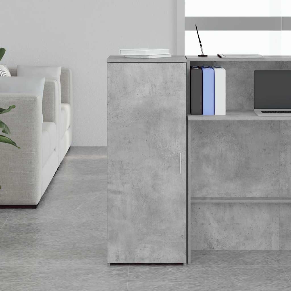 Armadio portaoggetti, 40 x 45 x 103,5 cm, in legno, grigio cemento