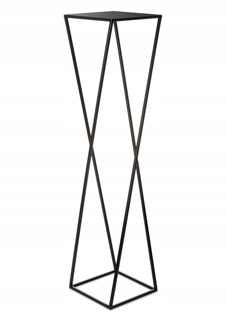 Howhomely Black 100 Cm Flower Stand Made Of Metal, Modern X-Shape
