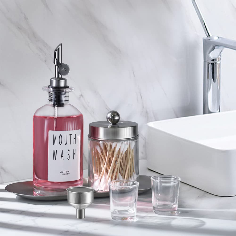 TOLDATLI Mundspülspender - Elegante Glasflasche Für Dein Badezimmer