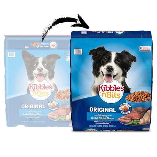 Kibbles 'n Bits Original Savory Beef & Chicken Flavor Dry Dog Food, 31 Pound Bag