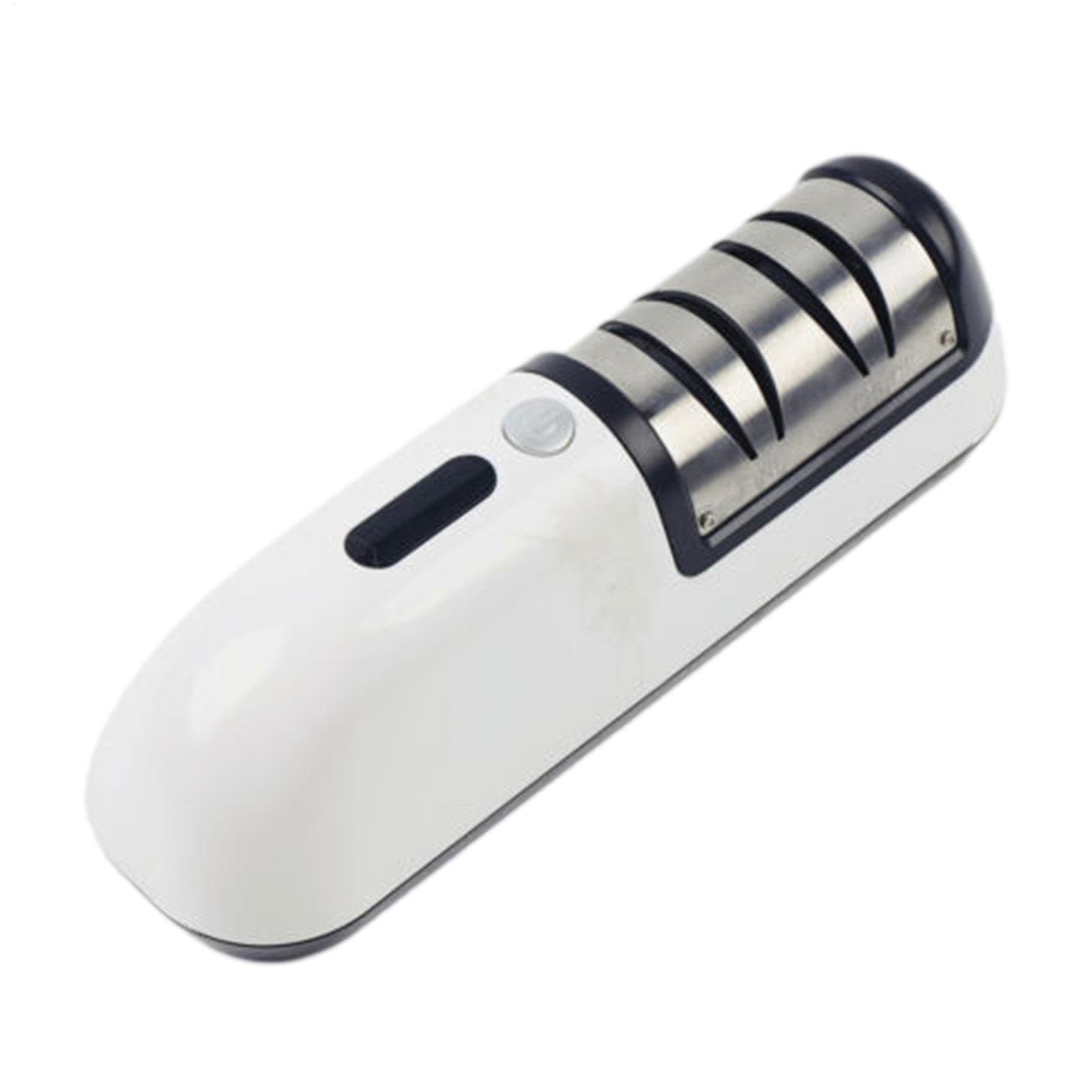 Aiguiseur de couteaux électrique rechargeable outil d'affûtage 3 étapes blanc