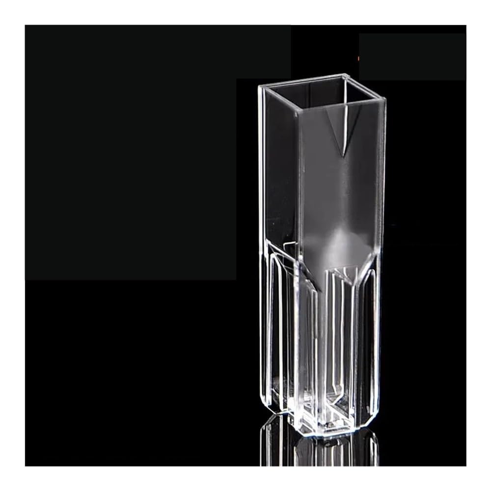 100 Stück Einwegküvetten 4,5 ml/1,5 ml, Spektralphotometer, PS-Küvettenzelle, Standard-/Halbmikroküvette(128-100Pcs)