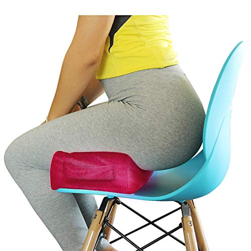 Yesindeed The Original Brazilian Butt Lift Pillow – Dr. Approved For Post Surgery Recovery Seat – Bbl Foam Pillow + Cover Bag Firm Support Cushion Butt Support Technology - Pink #TOP1